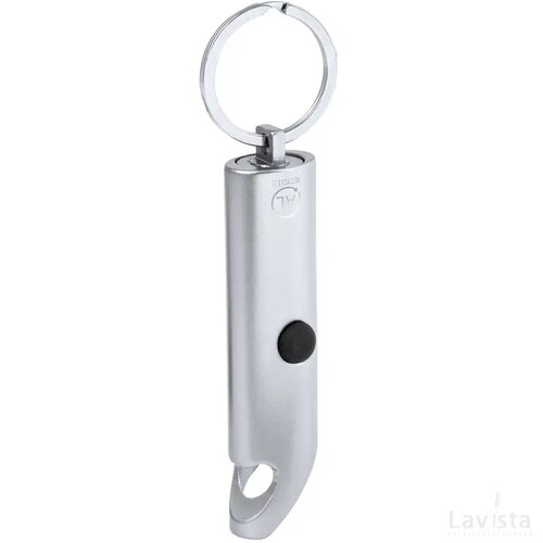 Flesopener met zaklampje Zilver