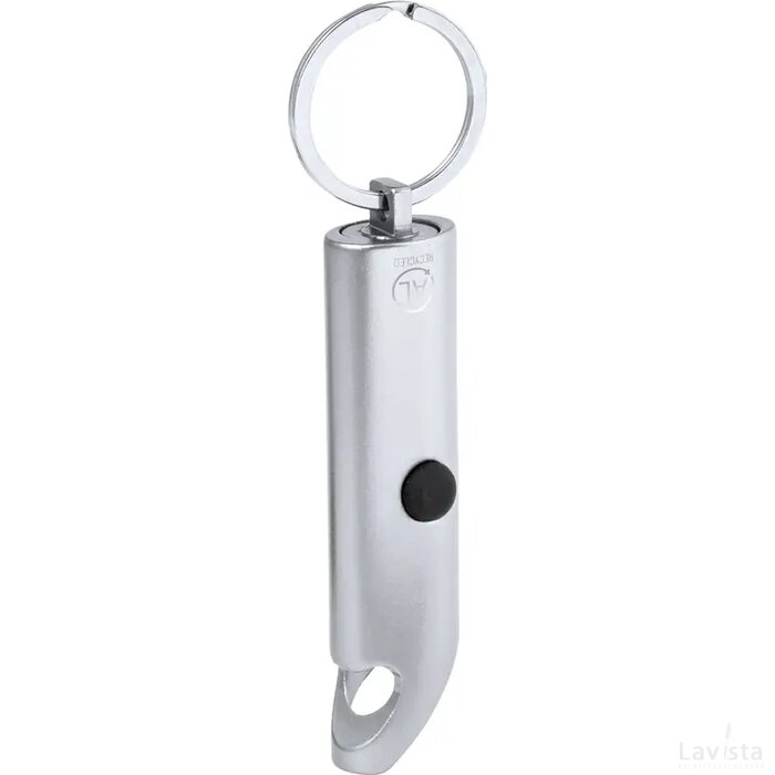 Flesopener met zaklampje Zilver