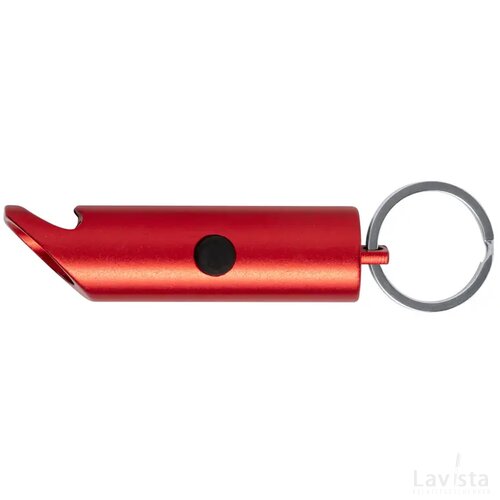 Flesopener met zaklampje Rood