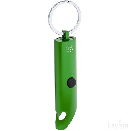 Flesopener met zaklampje Groen