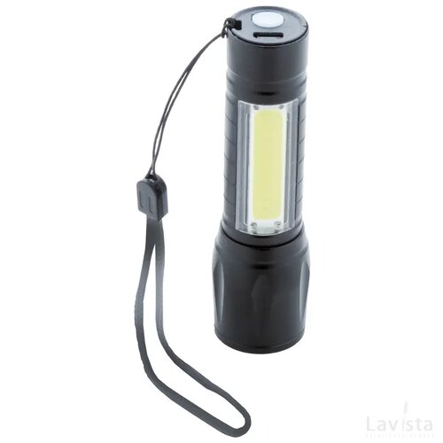 Chargelight Zoom Oplaadbare Zaklamp Zwart