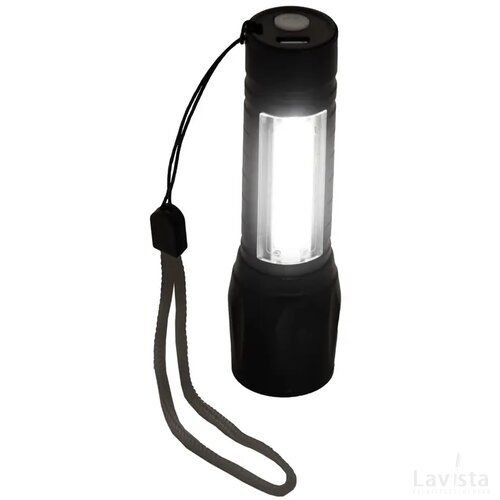 Chargelight Zoom Oplaadbare Zaklamp Zwart