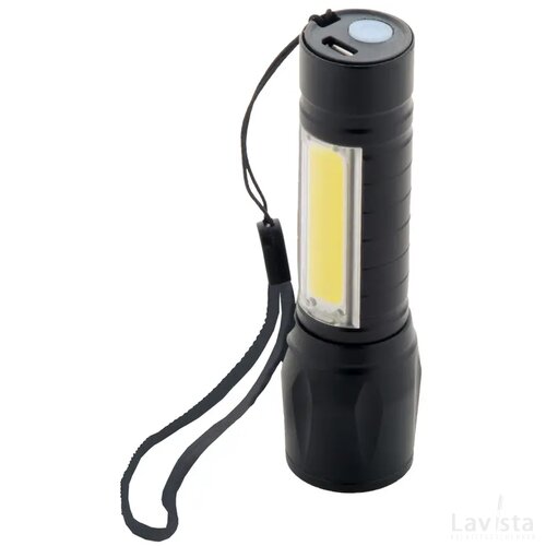 Chargelight Zoom Oplaadbare Zaklamp Zwart