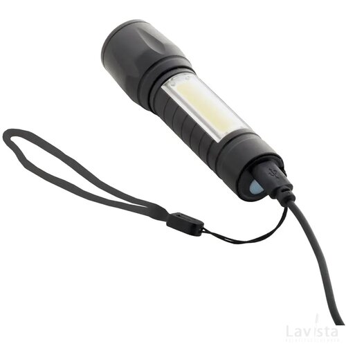 Chargelight Zoom Oplaadbare Zaklamp Zwart