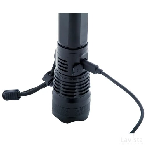 Chargelight Ultra Oplaadbare Zaklamp Zwart