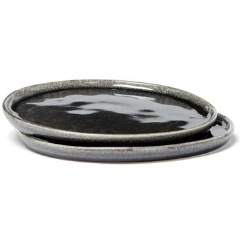 VINGA Nomimono bord 26.5 cm, set van 2 stuks zwart
