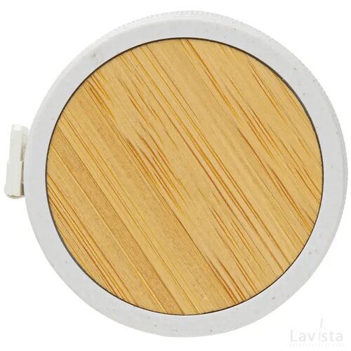 RCS gerecycled plastic & bamboe meetlint wit, bruin