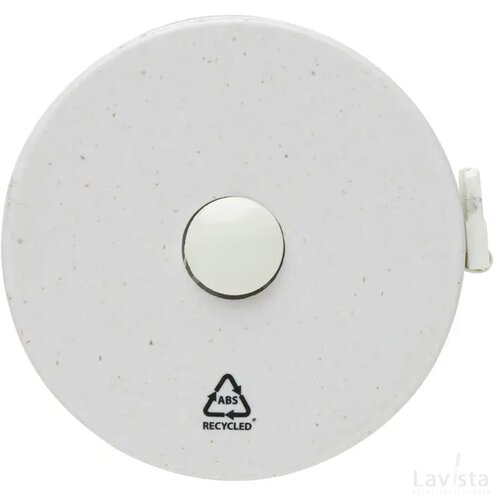 RCS gerecycled plastic & bamboe meetlint wit, bruin