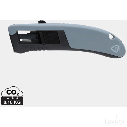 RCS gerecycled plastic veiligheidsmes grijs