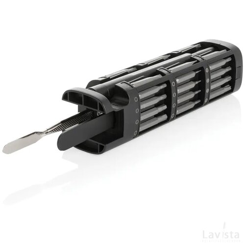 Gear X RCS gerecycled aluminium 46 pcs schroevendraaierset zwart