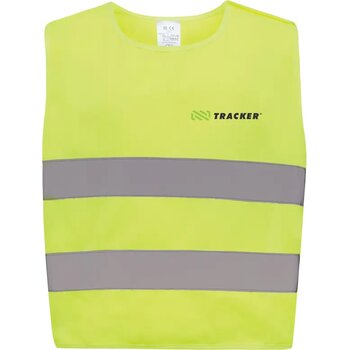 GRS gerecycled PET reflecterend veiligheidsvest 3-6 jaar geel