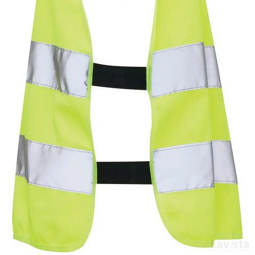 GRS gerecycled PET reflecterend veiligheidsvest 3-6 jaar geel
