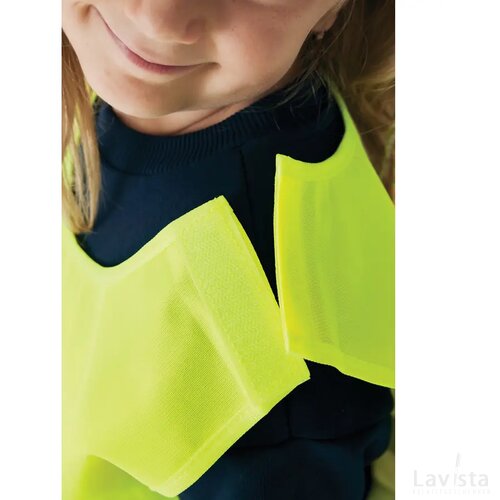 GRS gerecycled PET reflecterend veiligheidsvest 3-6 jaar geel