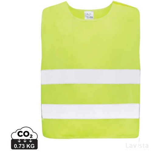 GRS gerecycled PET reflecterend veiligheidsvest 7-12 jaar geel
