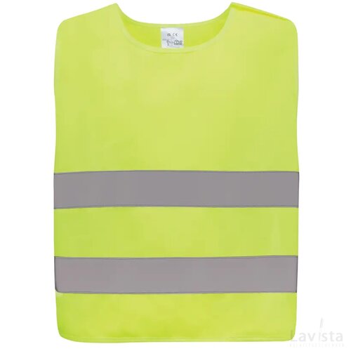 GRS gerecycled PET reflecterend veiligheidsvest 7-12 jaar geel