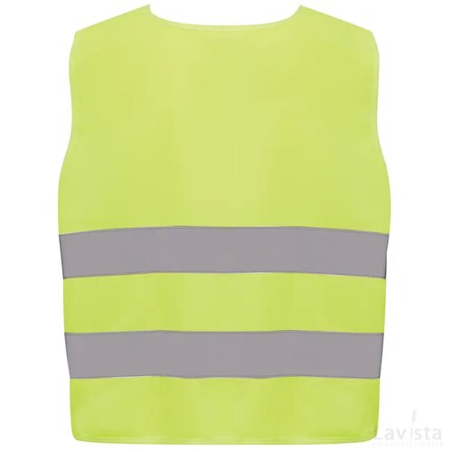 GRS gerecycled PET reflecterend veiligheidsvest 7-12 jaar geel