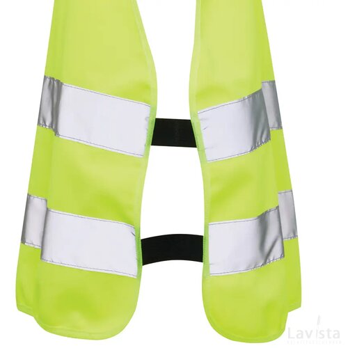 GRS gerecycled PET reflecterend veiligheidsvest 7-12 jaar geel