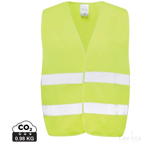 GRS gerecycled PET veiligheidshesje Geel