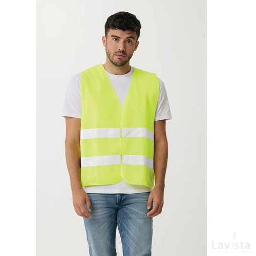 GRS gerecycled PET veiligheidshesje Geel
