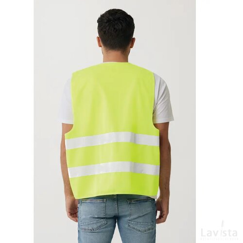 GRS gerecycled PET veiligheidshesje Geel