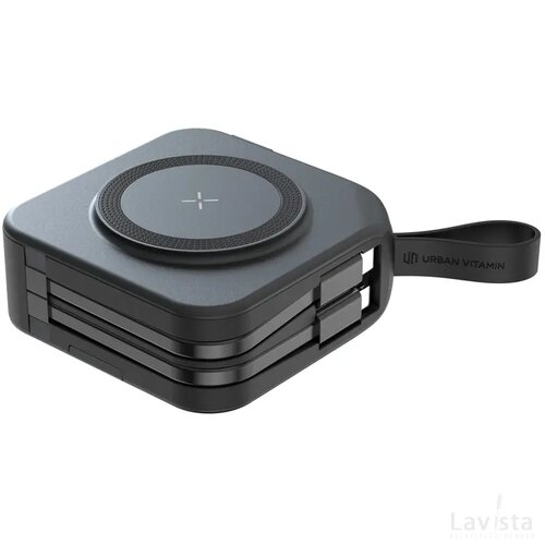 Urban Vitamin Saratoga 5-in-1 universele lader zwart