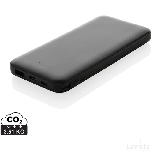 Lockhart RCS gerecycled plastic 10.000 powerbank zwart
