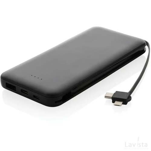 Lockhart RCS gerecycled plastic 10.000 powerbank zwart