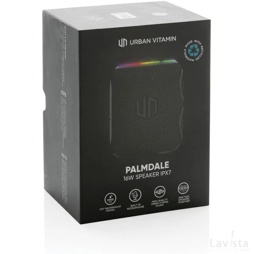 Urban Vitamin Palmdale RCS rplastic 16W speaker IPX 7 zwart