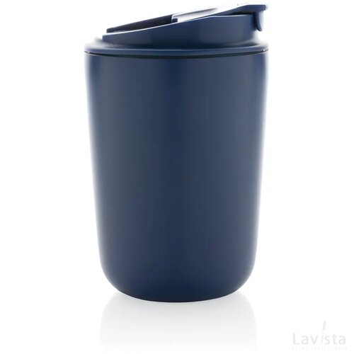 Cuppa RCS gerecycled rvs vacuümbeker met koord blauw