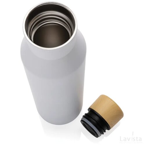 Gaia RCS-gecertificeerde gerecyclede rvs vacuümfles wit