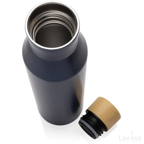 Gaia RCS-gecertificeerde gerecyclede rvs vacuümfles blauw