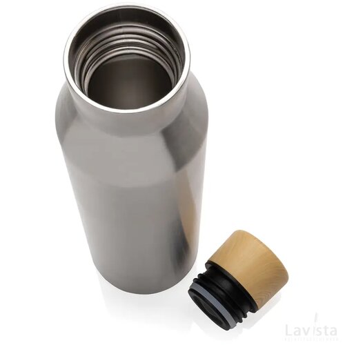 Gaia RCS-gecertificeerde gerecyclede rvs vacuümfles zilver