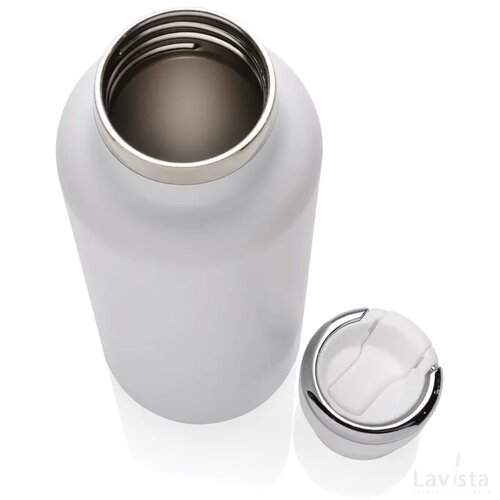 Hydro RCS gerecyclede roestvrijstalen vacuümfles met tuit wit
