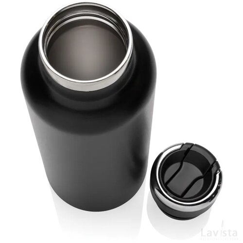 Hydro RCS gerecyclede roestvrijstalen vacuümfles met tuit zwart