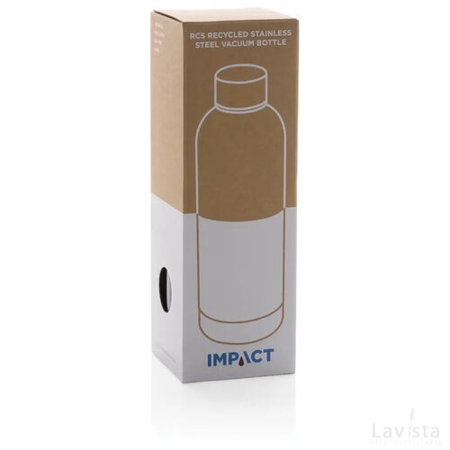 RCS gerecycled roestvrijstalen Impact vacuümfles lichtblauw