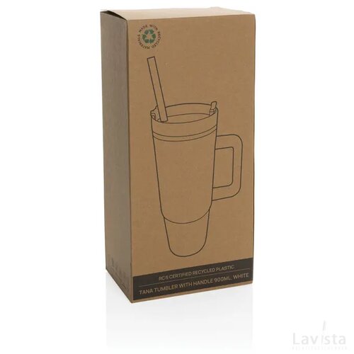 Tana RCS plastic tumbler met handvat 900 ml wit