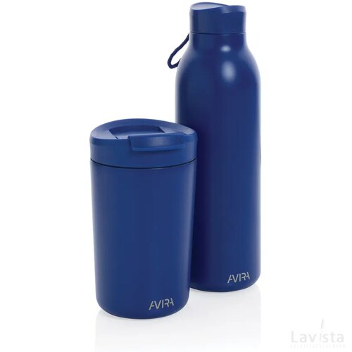 Avira Avior RCS gerecycled roestvrijstalen fles 500 ML royal blue