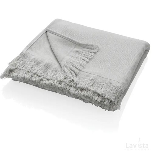 UKIYO Aware™ Keiko effen hammam handdoek 100x180cm grijs