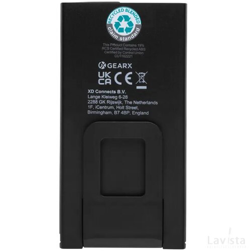 Gear X RCS rplastic USB-oplaadbaar zakformaat werklamp grijs, zwart