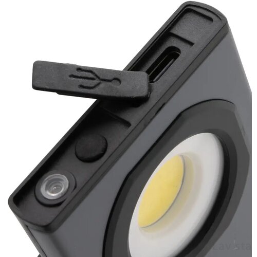 Gear X RCS rplastic USB-oplaadbaar zakformaat werklamp grijs, zwart