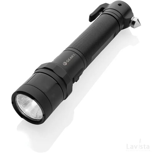 Gear X RCS gerecycled aluminium veiligheidszaklamp zwart