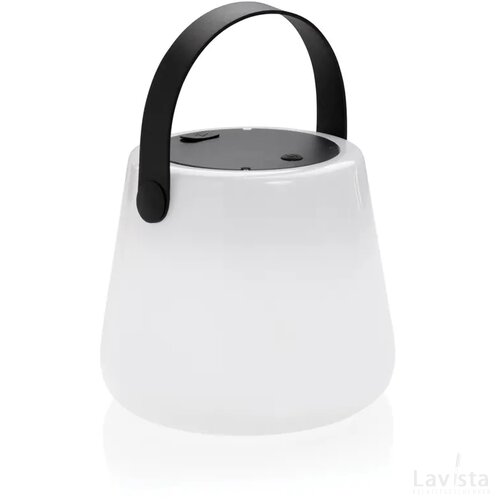 Solar Glow RCS gerecycled plastic USB-oplaadbare buitenlamp wit