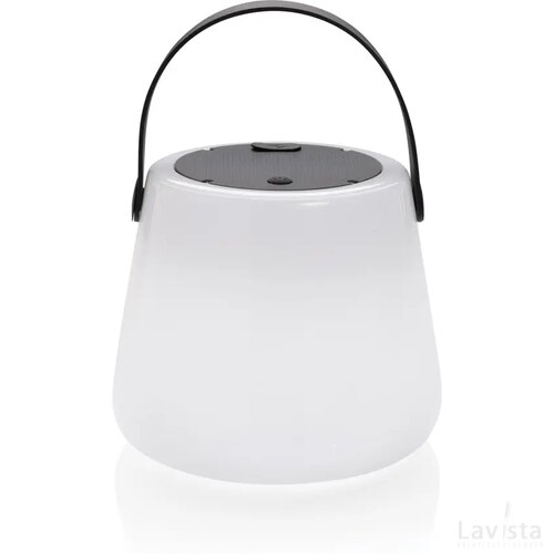 Solar Glow RCS gerecycled plastic USB-oplaadbare buitenlamp wit