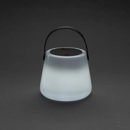 Solar Glow RCS gerecycled plastic USB-oplaadbare buitenlamp wit