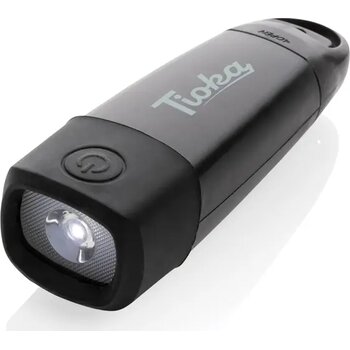 Lightwave RCS rplastic USB-oplaadbare zaklamp met dynamo zwart