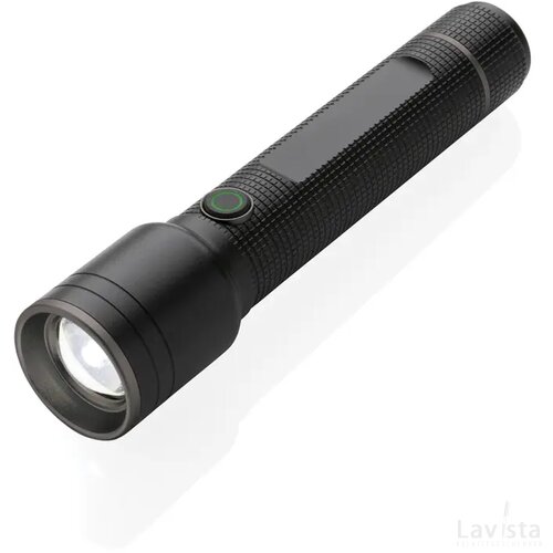 Gear X RCS gerecycled aluminium USB-oplaadbare zaklamp large zwart