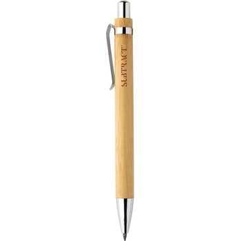 Pynn infinity pen van bamboe bruin