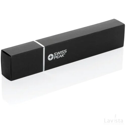Swiss Peak Storm RCS gerecycled aluminium duo pen zwart