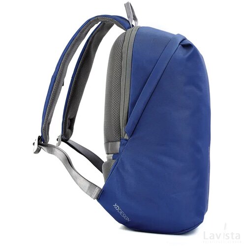 Bobby Soft, anti-diefstal rugzak royal blue, grijs