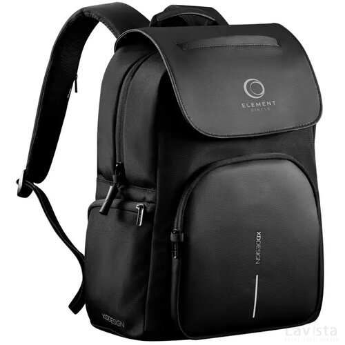 Soft Daypack zwart, grijs